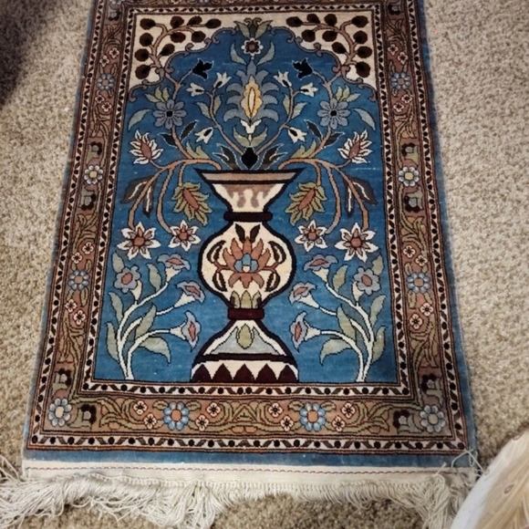 Russian silk decorative rug